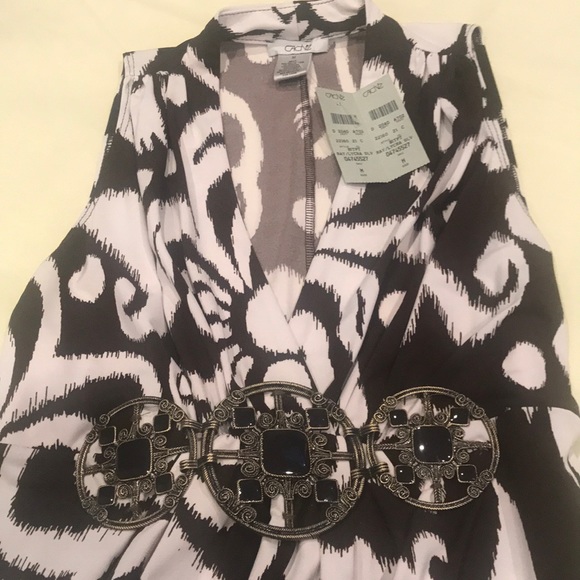 Brand new Cach’e  sleeveless Rhinestone blouse - Picture 7 of 9